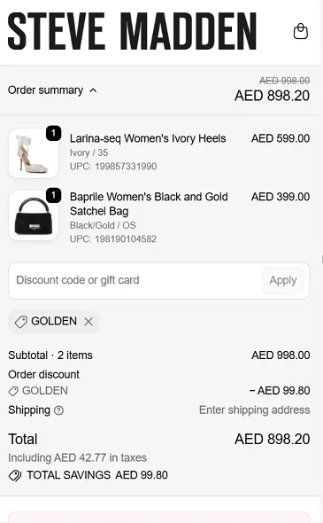 steve madden promo code