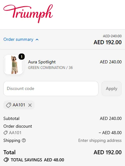 Try the triumph discount code